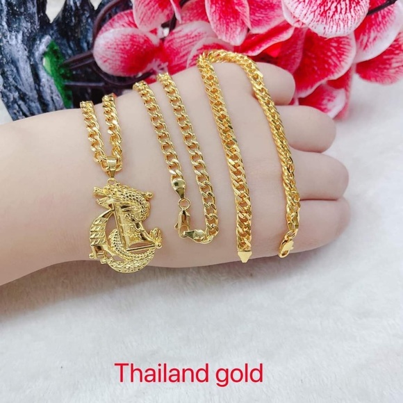 🌸⚜️THAILAND GOLD MENS SET⚜️🌸
📌 ThaiLand Gold
📎 2 in 1 set - Picture 10 of 10
